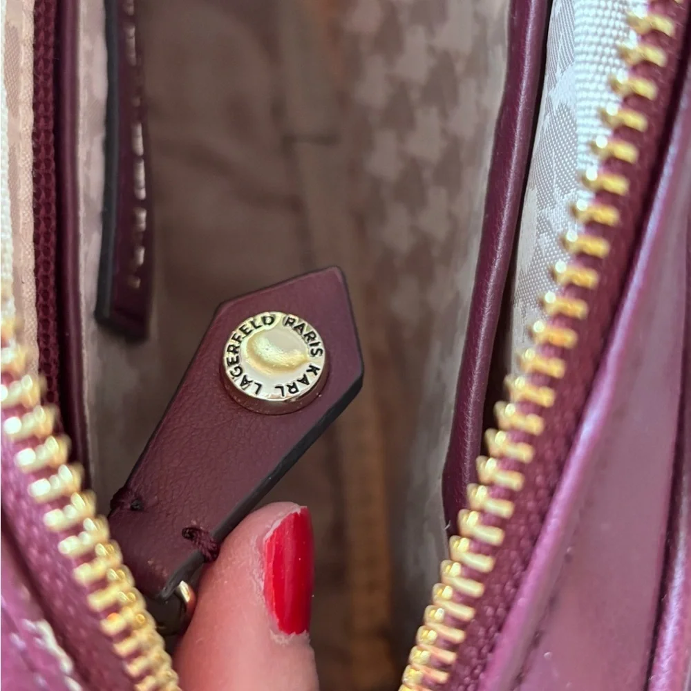 Karl Lagerfeld Kris Bow Leather Crossbody - Picture 7 of 8
